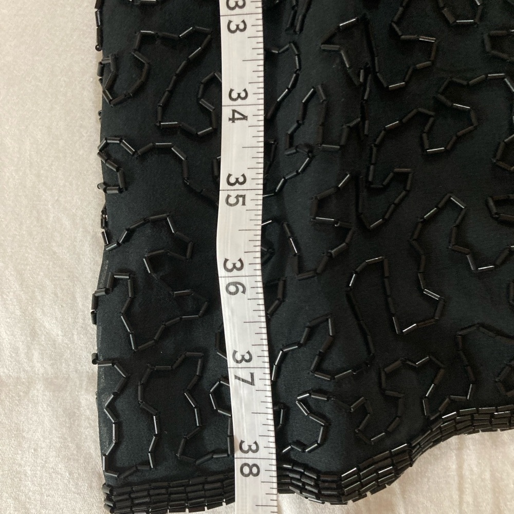 Vintage Laurence Kazar Black Beaded Cocktail Dress - Picture 11 of 11
